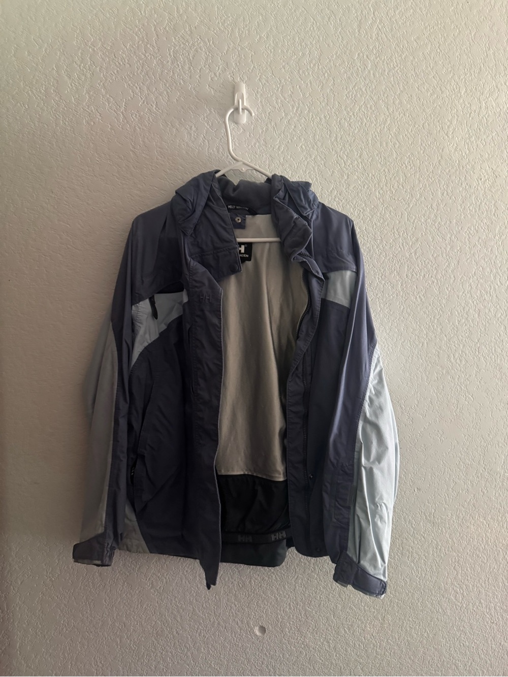 Women’s snow coat Hooded Jacket - dark blue/ light blue/ great